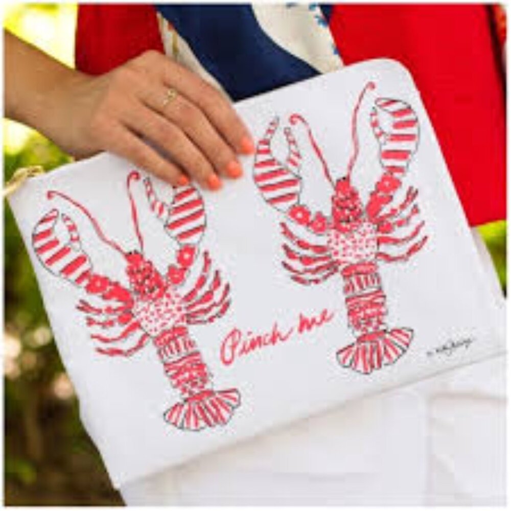 Lilly Pulitzer "Pinch Me" Lobster pouch